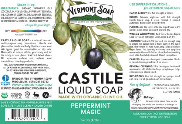 Vermont Soap Liquid Castile Soap