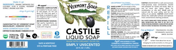 Vermont Soap Liquid Castile Soap