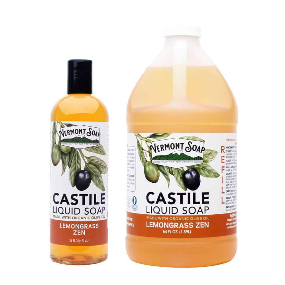Vermont Soap Castile Liquid Soap Lemongrass