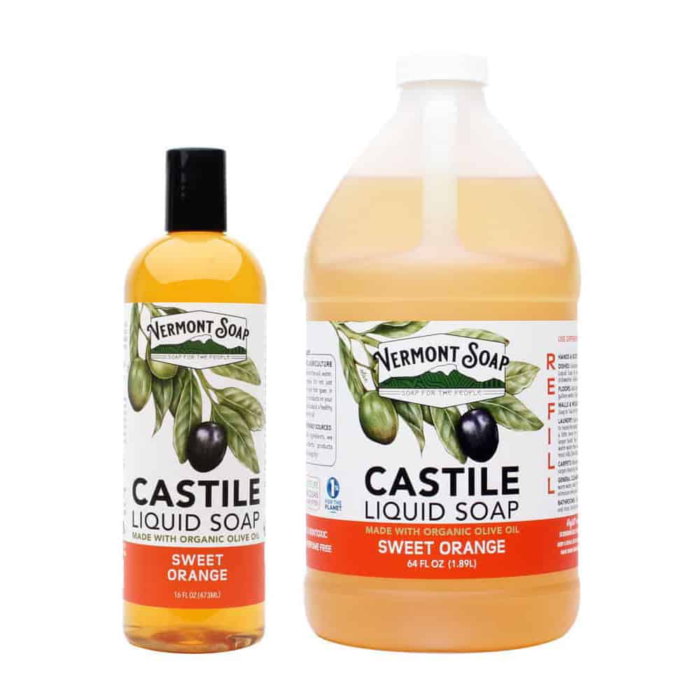 Vermont Soap Castile Liquid Soap Sweet Orange